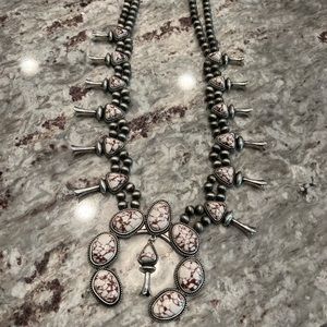 Kaia's White Squash Blossom Necklace